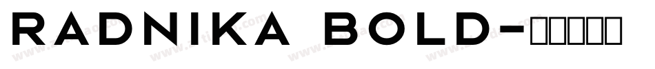 Radnika Bold字体转换